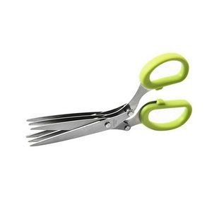 Triple Blade Herb Chopper Scissors Ergonomic Stainless Steel Design 5