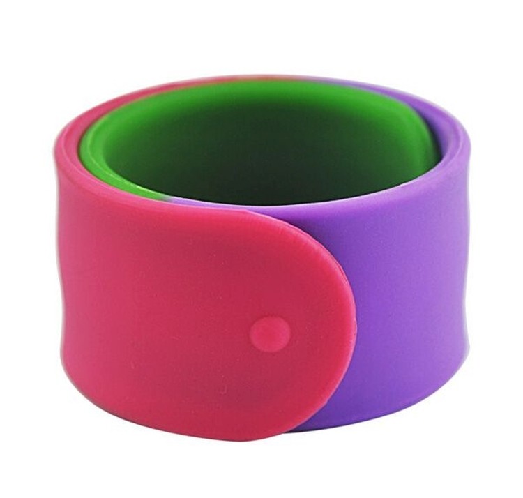Segmented Silicone Slap Bracelet/Wristband 2