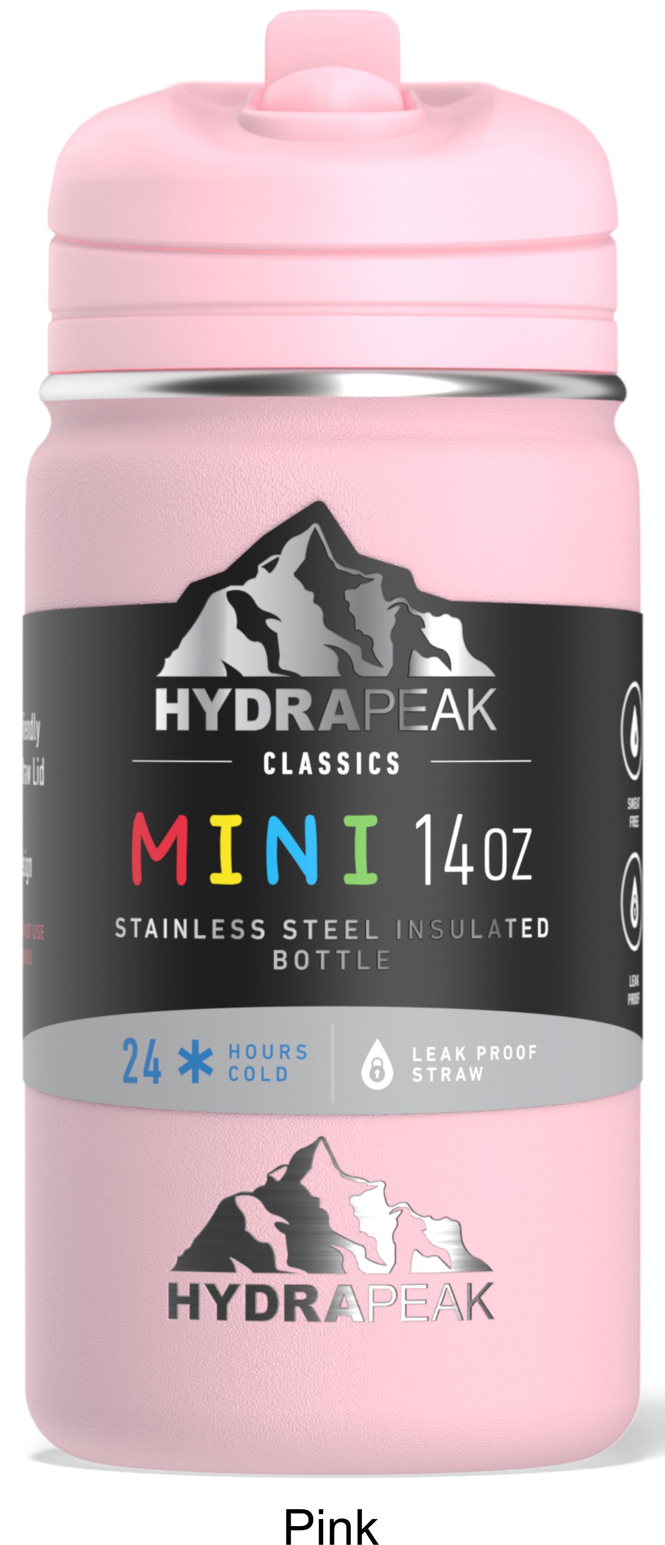 14 Oz. Hydrapeak Mini Water Bottle LIFETIME WARRANTY! 16