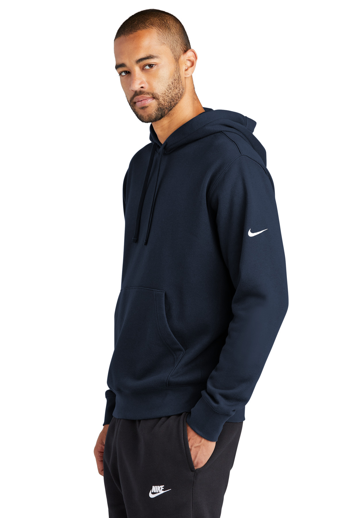 Nike Club Fleece Sleeve Swoosh Pullover Hoodie NKDR1499, custom hoodie or sweatshirt with logo imprint 70