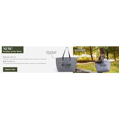 THE GOODS™ Recycled Felt Shoulder Tote 58