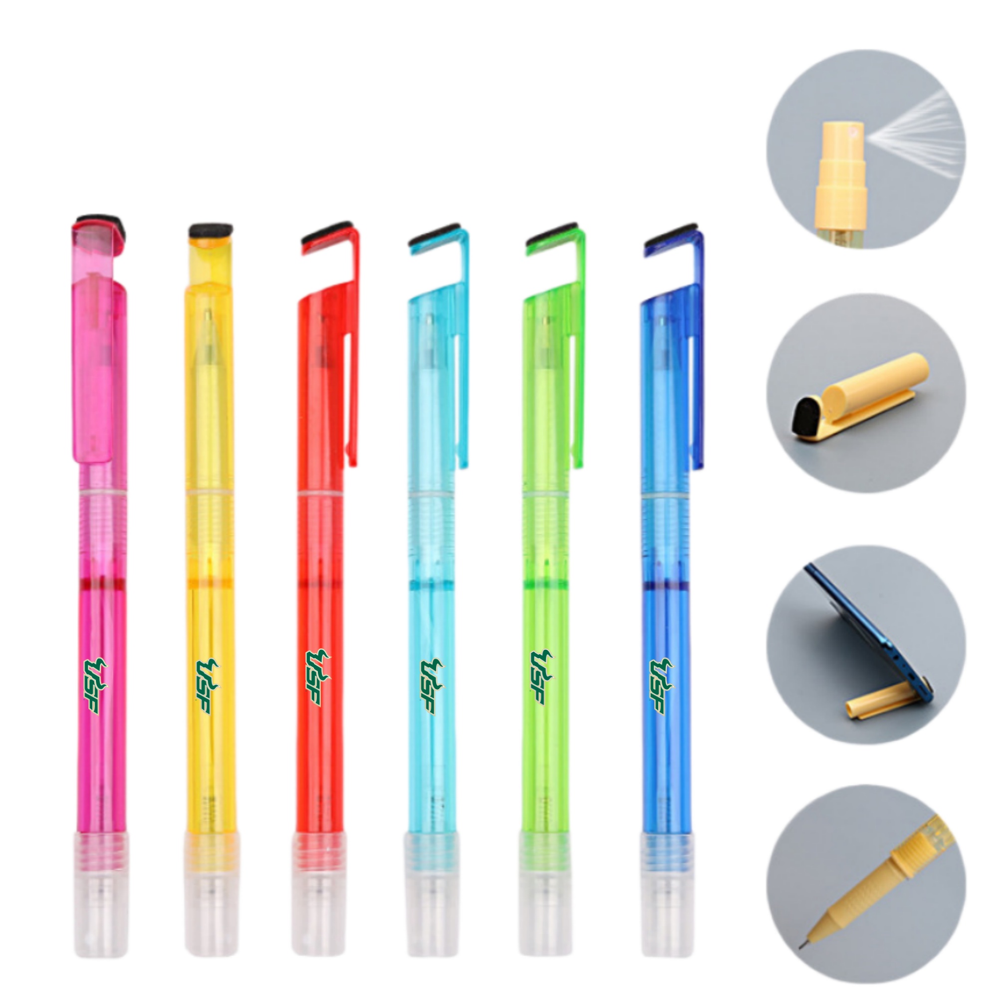 Gel Ink Pens with Screen Wipe, Phone Stand and Mist Spray 9