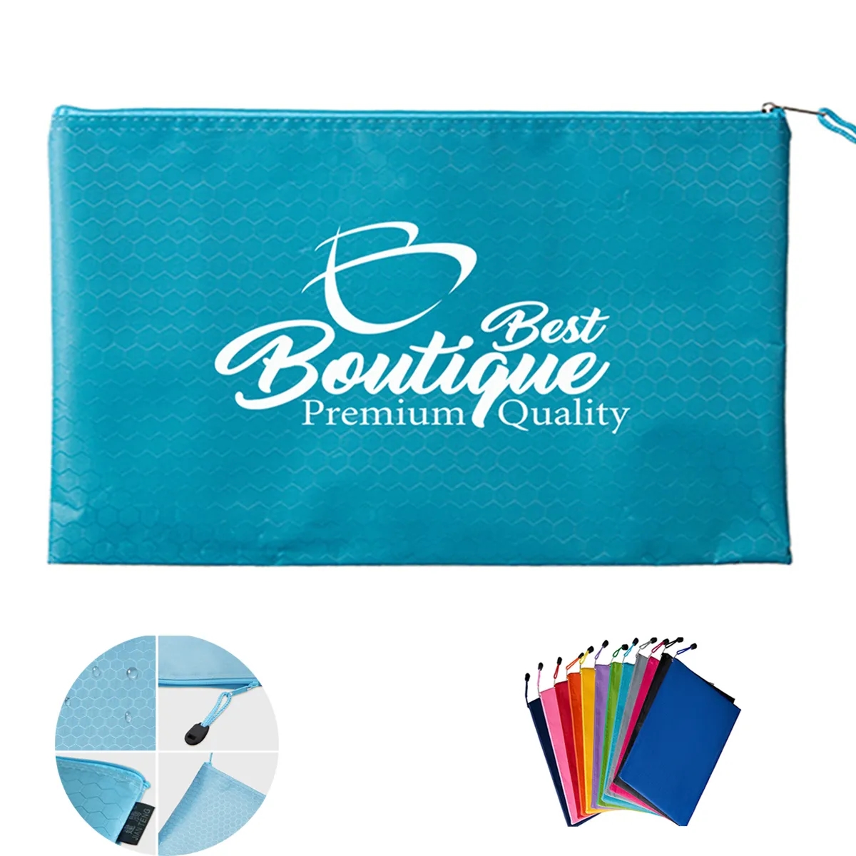 Waterproof File Bag Pencil Pouch With Zipper 2