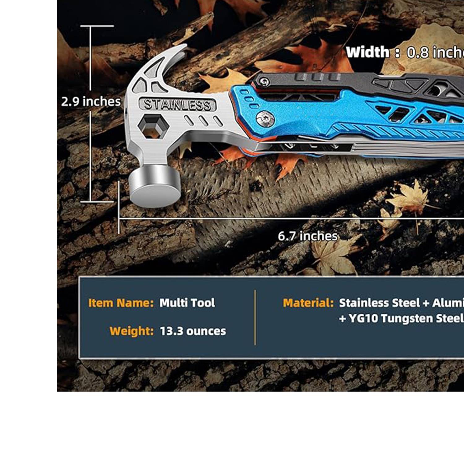 Outdoor Portable Multifunctional Wrench Hammer Pliers 7