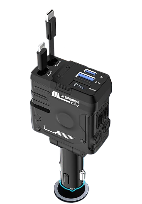 4-in-1 Fast Charge Car Charger Adapter 2