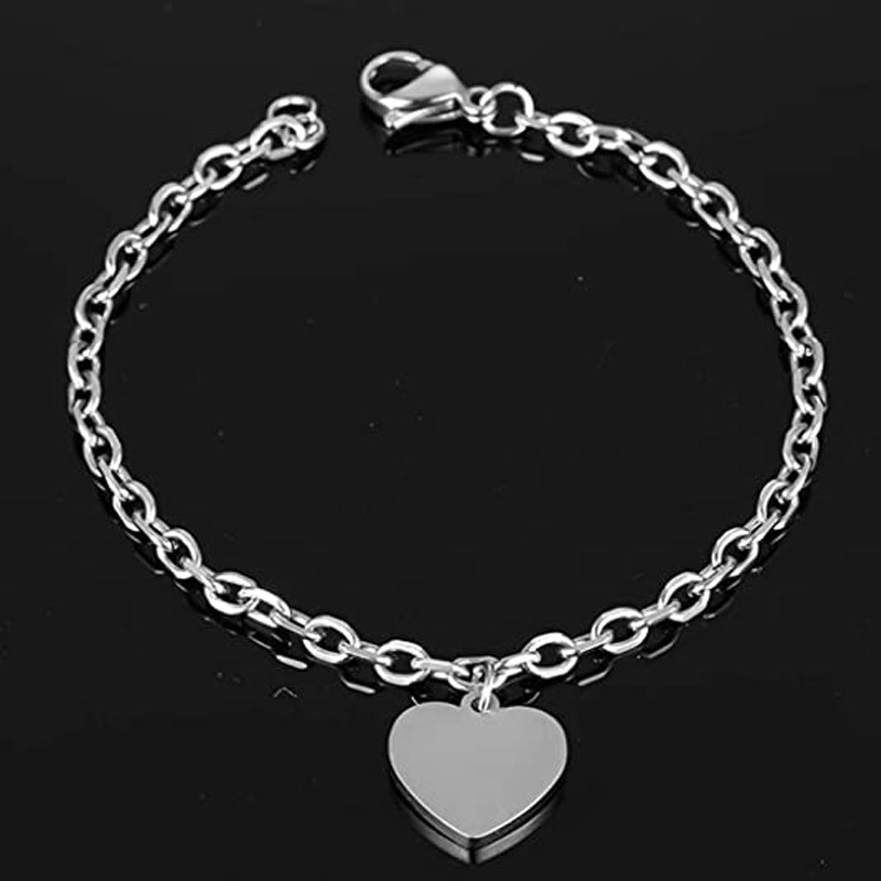 Lgbt Heart Shape Stainless Steel Chain Bracelet 4