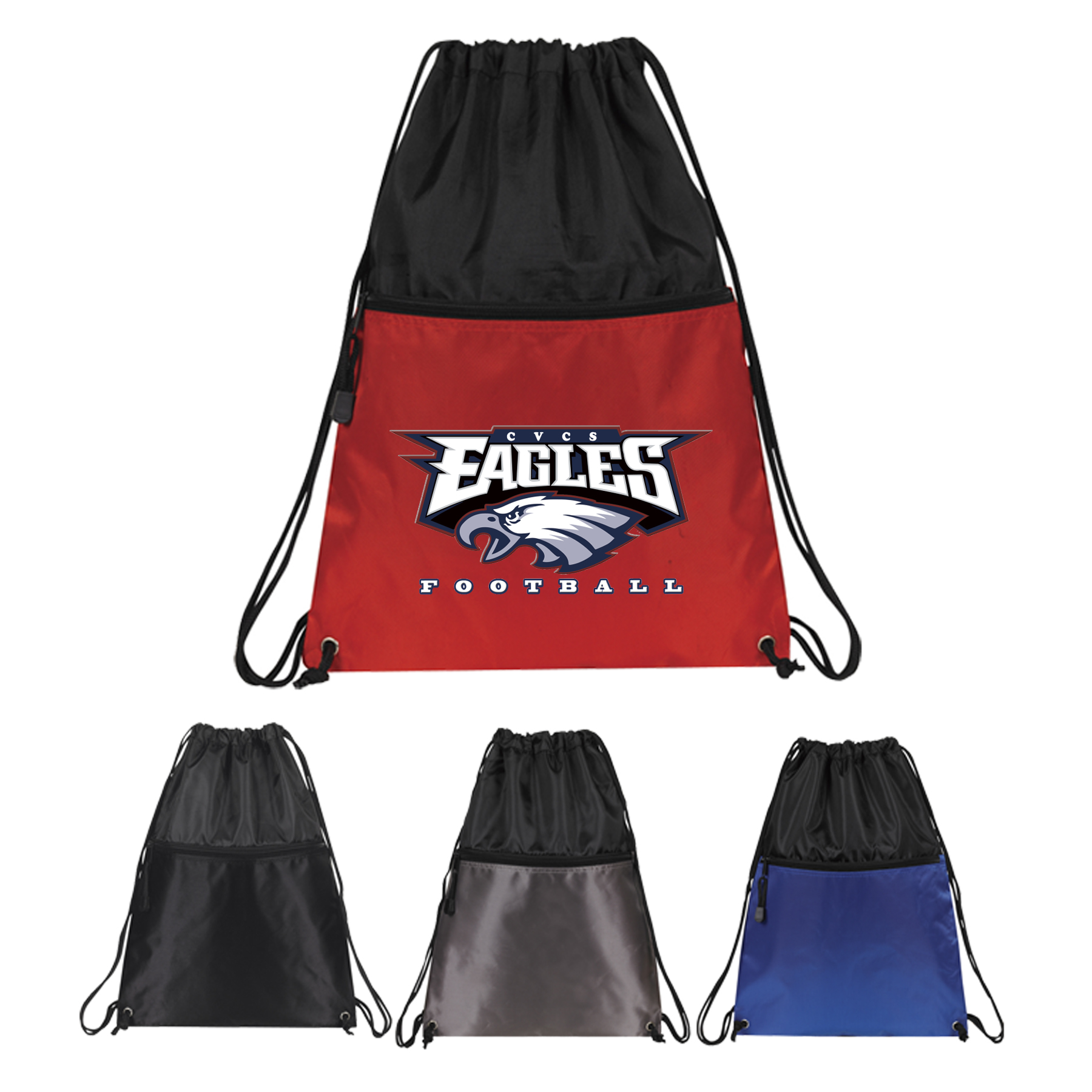 Dobby Nylon Drawstring Backpack (Bag, Backpack) 10