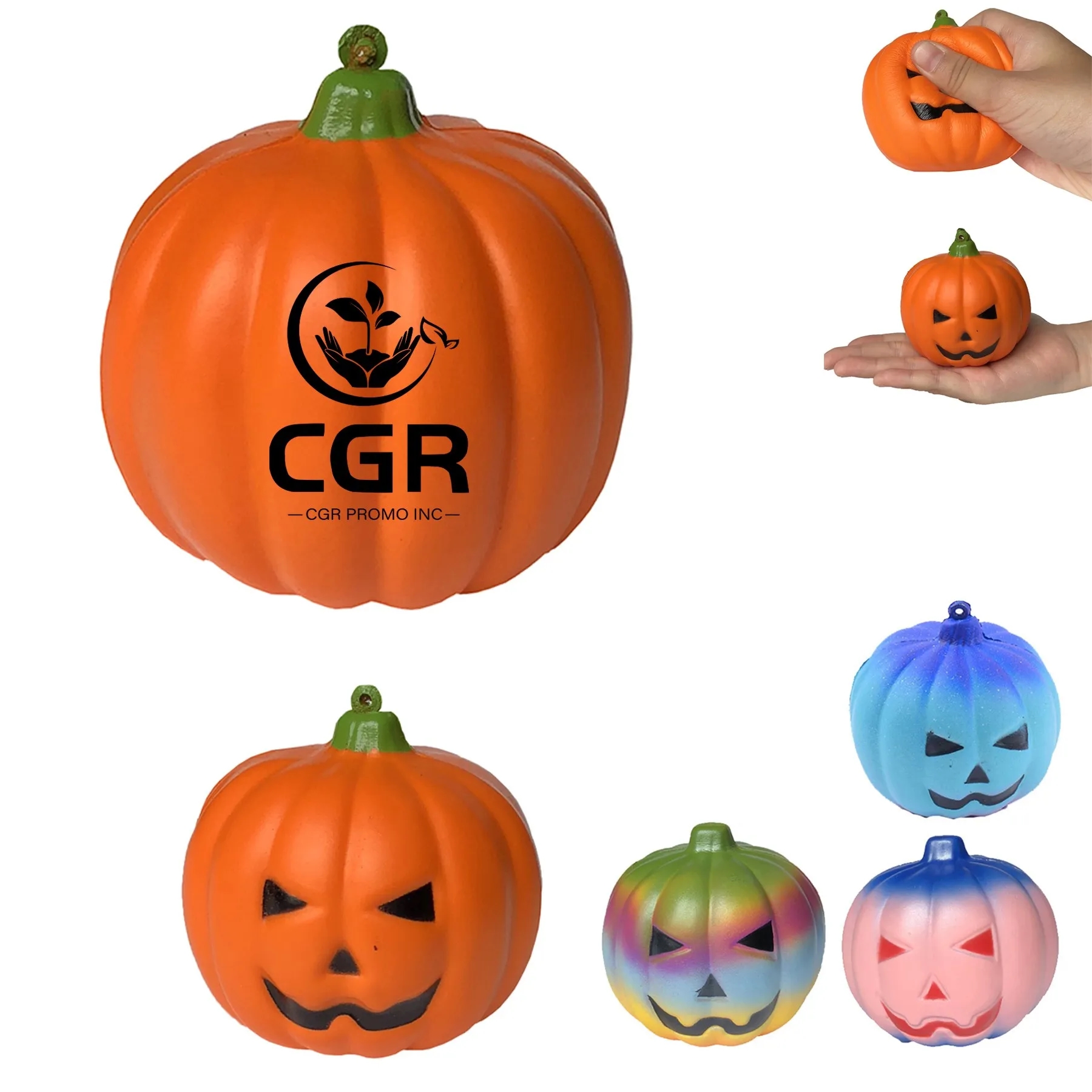 Halloween Pumpkin Squeeze Stress Ball 3