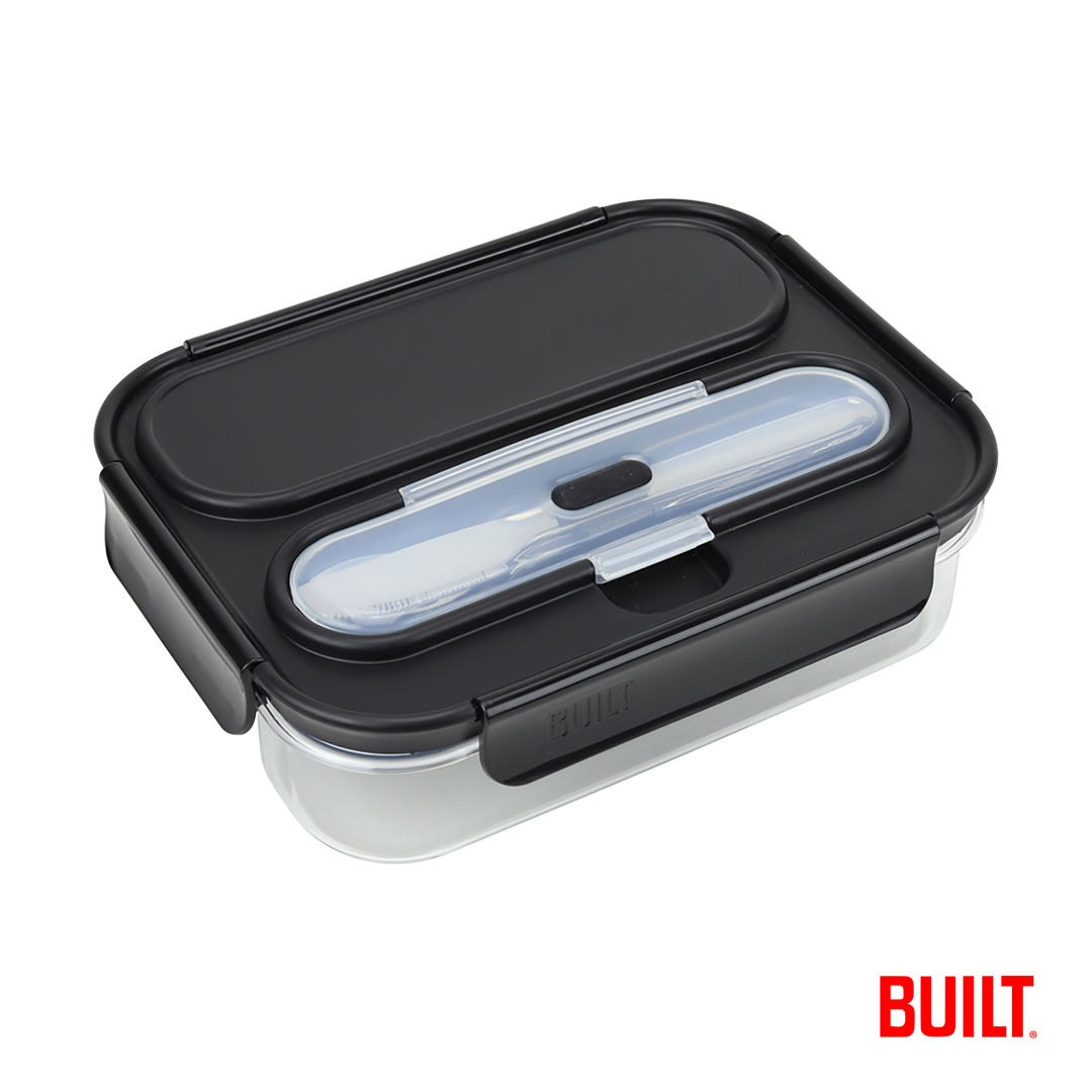 BUILT® 2 Compartment Bento Lunch Box w/Ice Pack 7