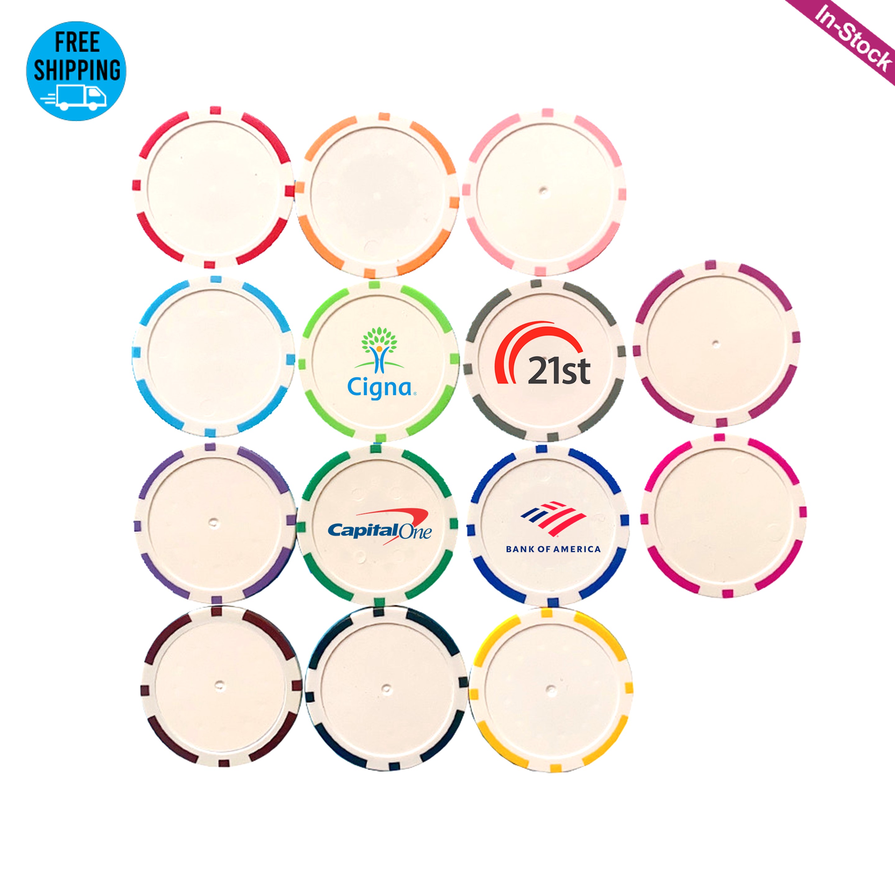 Poker Chip Golf Ball Markers 2