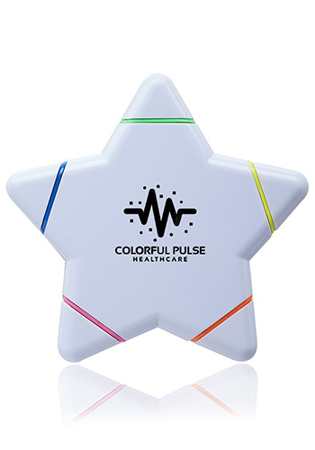 Star Shaped 5 Color Highlighters 3