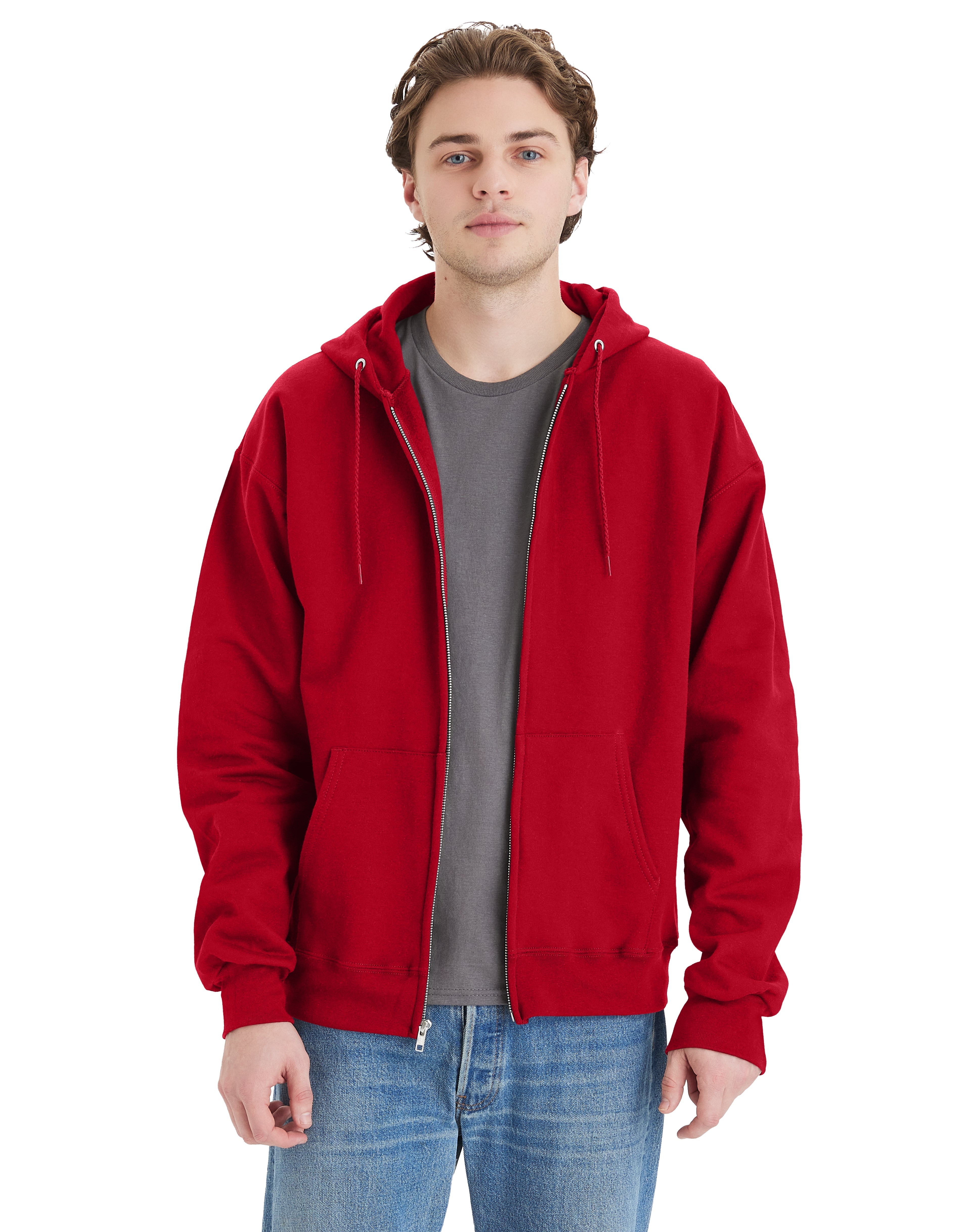 Hanes Ultimate Cotton® Full-Zip Fleece Hoodie 11