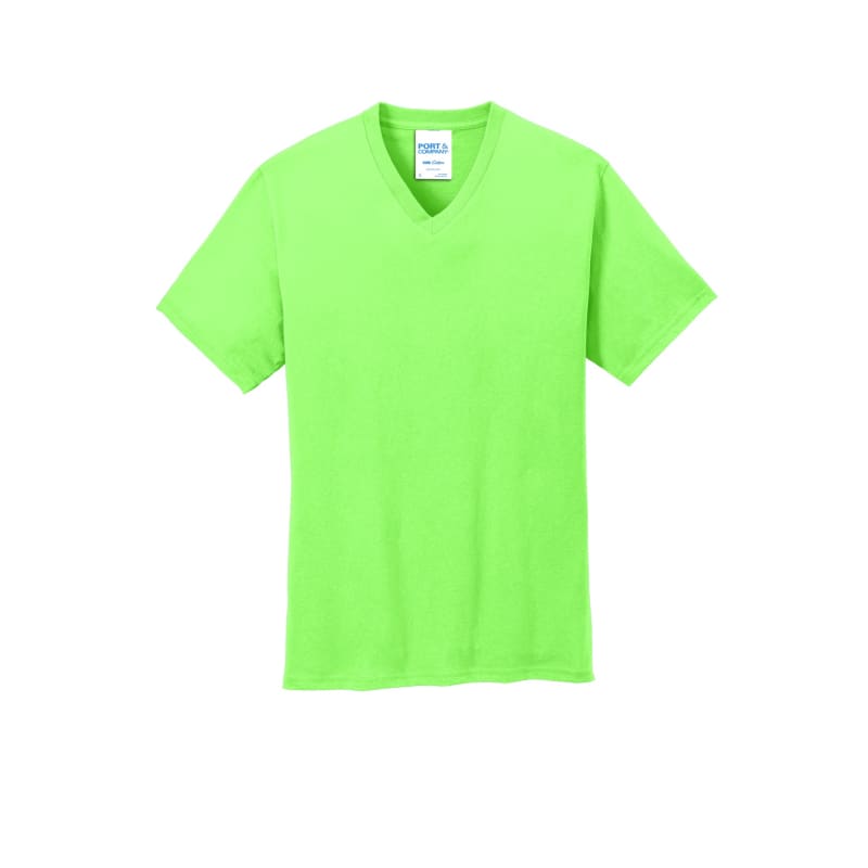 Port & Company Core Cotton V-Neck Tee. 12