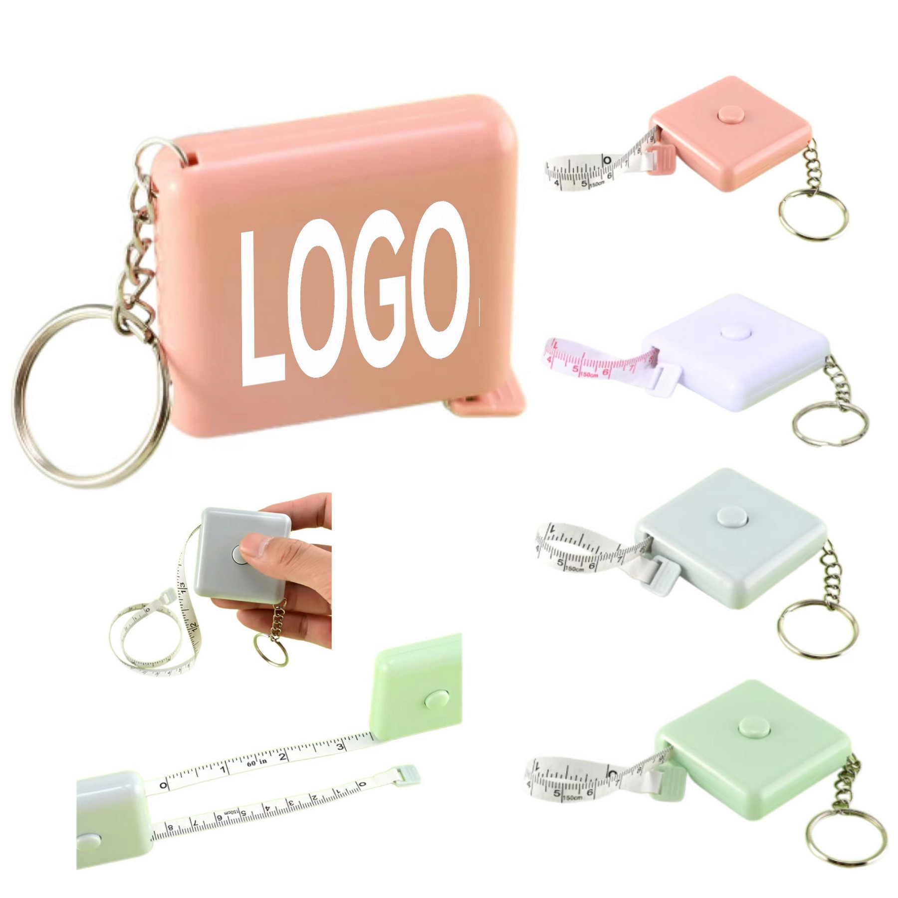 Square -Shaped Keychain Ruler
