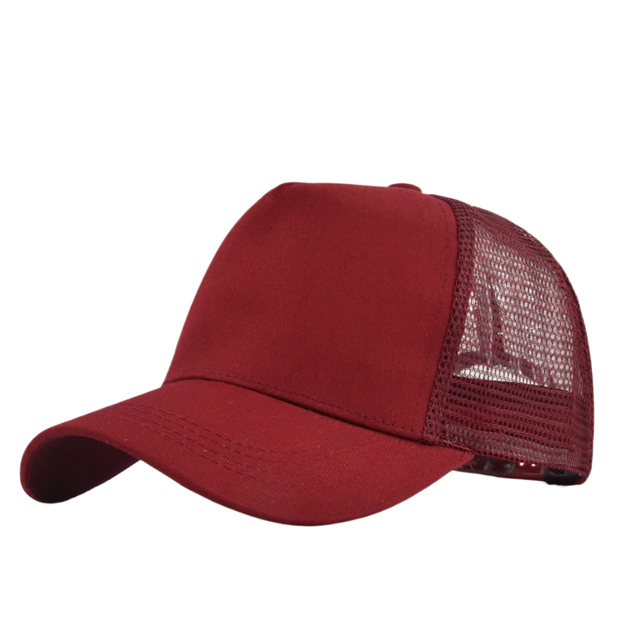 MOQ50 Hard Top 5-Panel Mesh Trucker Cap 9