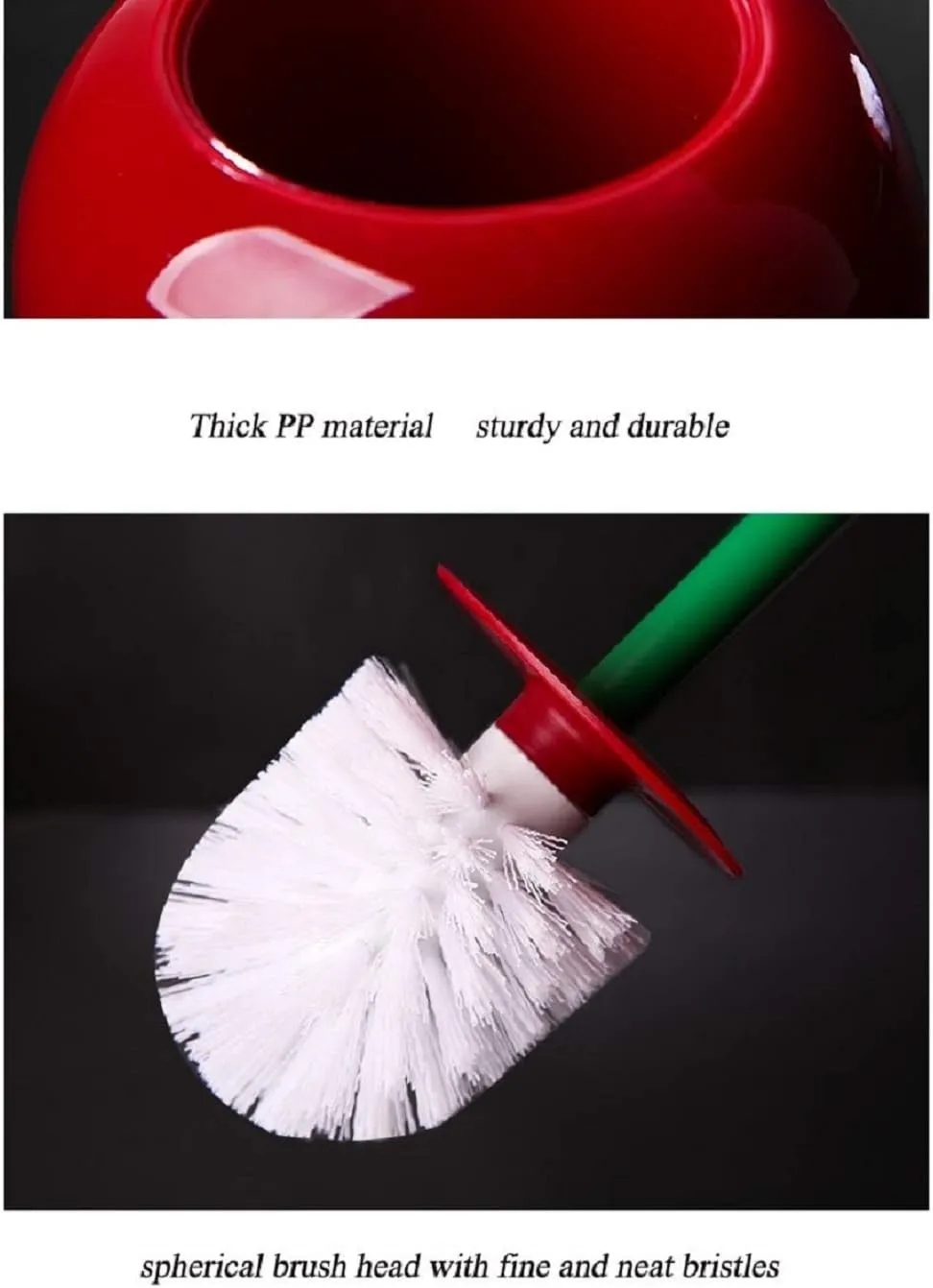 Cherry Toilet Brush Set with Long Handle 4