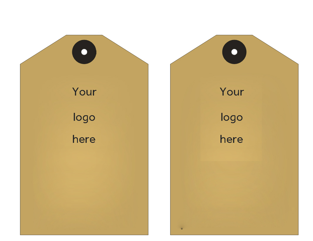 Kraft Gift Marking Hang Price Labels 2