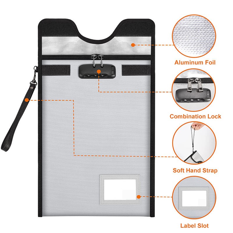 Fireproof Document Bag With Lock 2