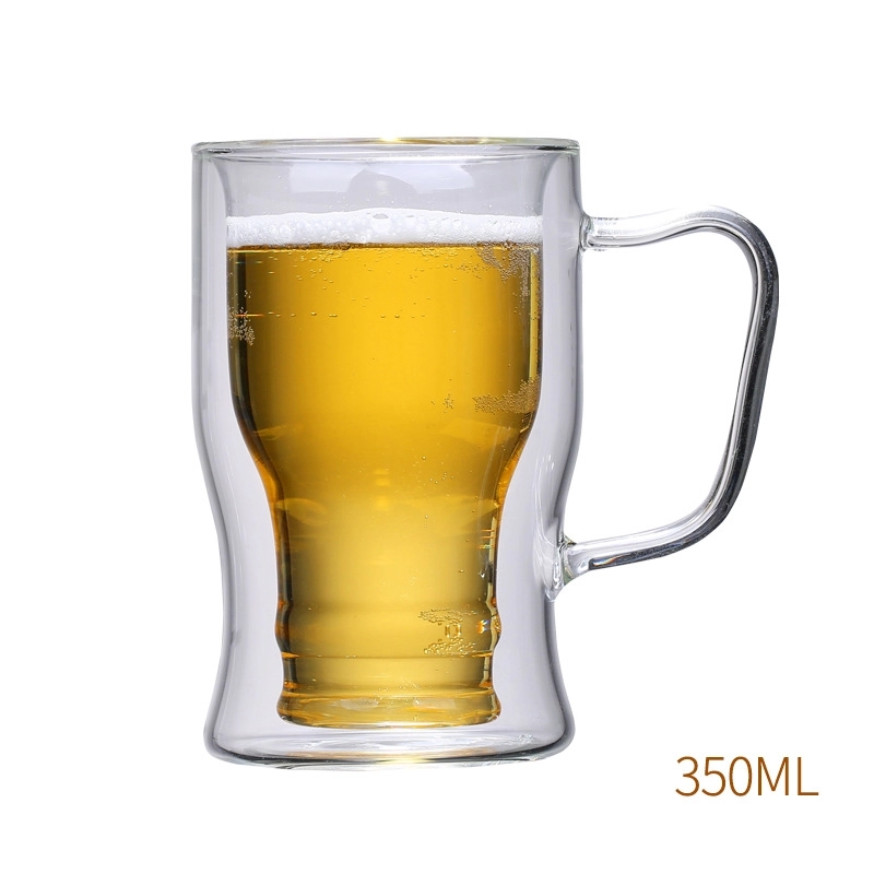 Beer Glasses,Coffee Mug with Insulated Double-Walled Design 6