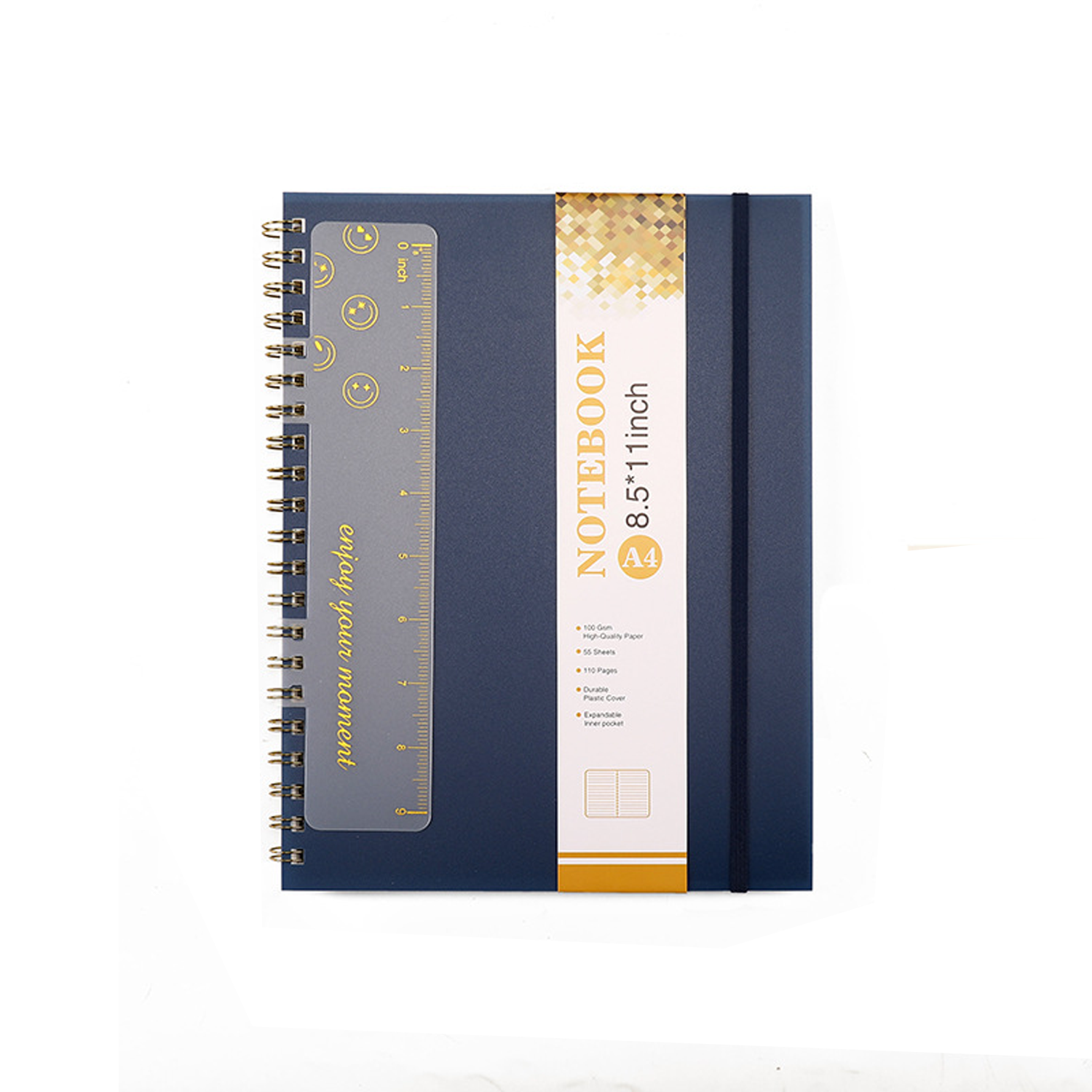A4 Spiral Notebook w/ Ruler 3