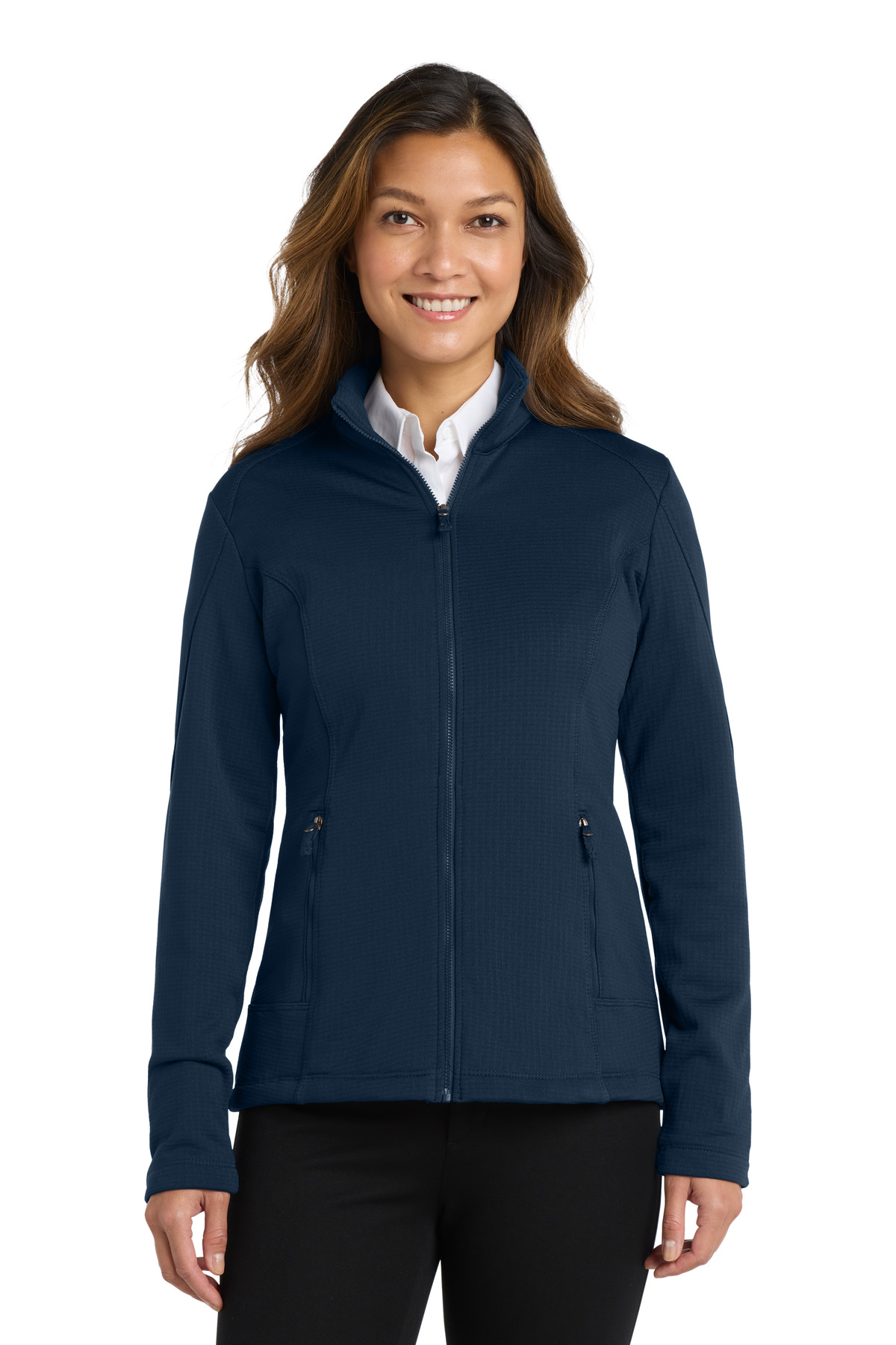 Port Authority Women's Grid Fleece Jacket. L239 22