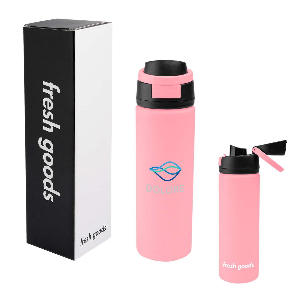 Fresh Goods 24 Oz. Pop Sip Recycled Stainless Steel Bottle 26