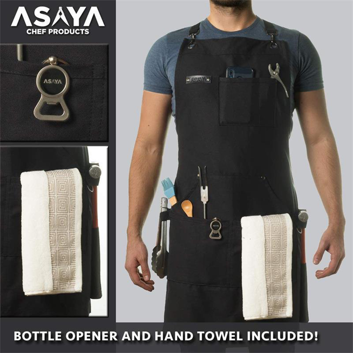 Thickened Canvas Multi-pocket Craftsman Gardening Work Apron 5