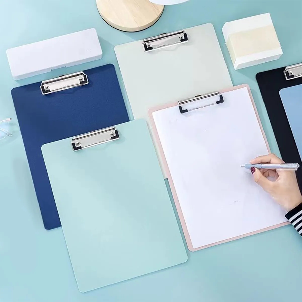 Plastic Large Clipboards with Low Profile Metal Clip 4