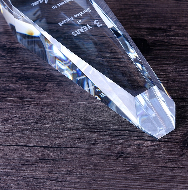 Engraved Crystal Iceberg Trophy 3