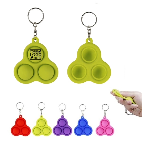 Handheld Mini Anti Stress Pop Fidget Toy Keychain