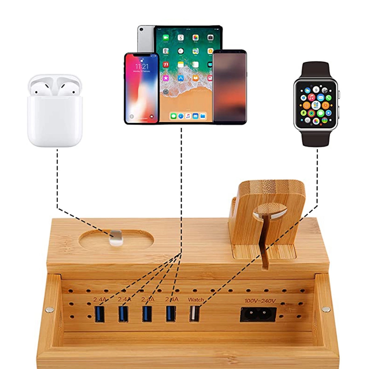 Bamboo Charging Station 1