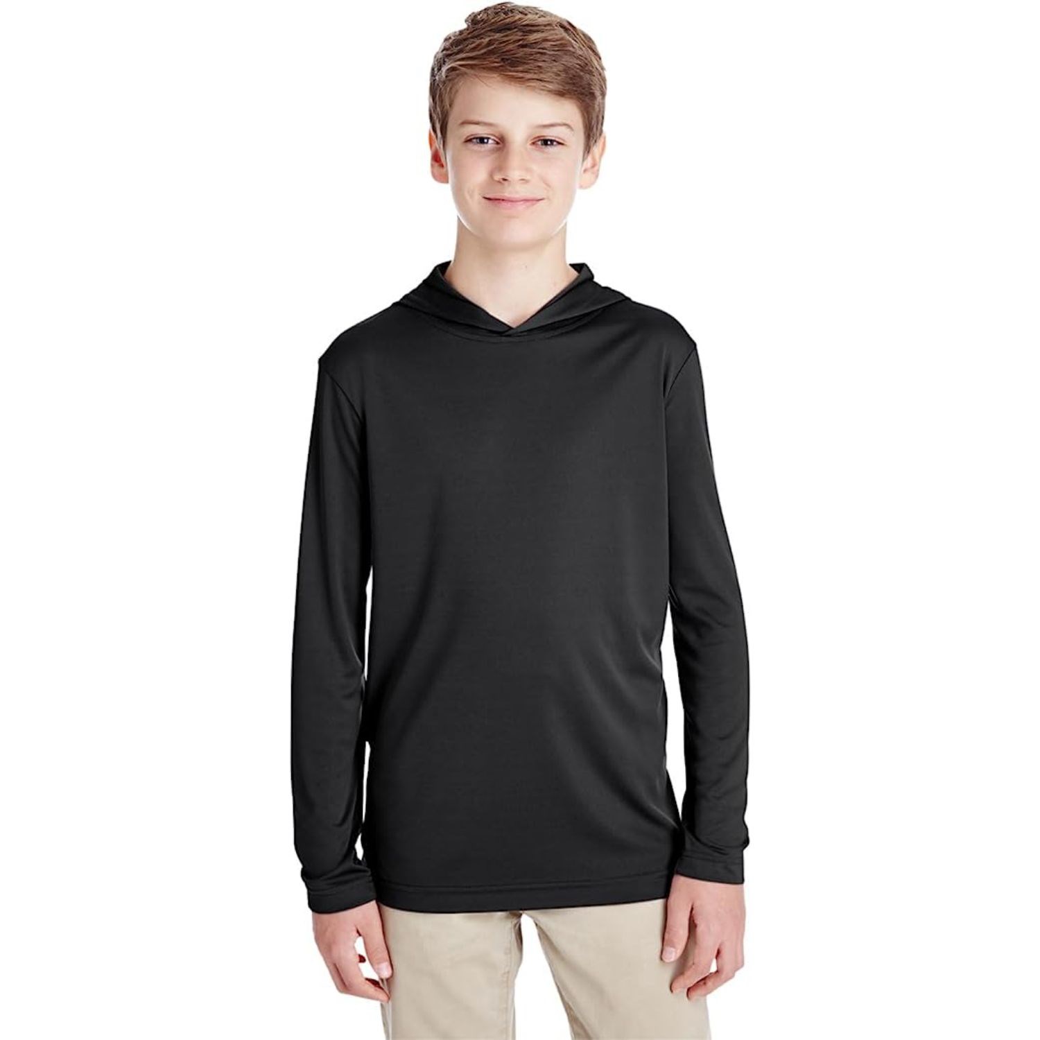 REPREVE® - Youth rPET Performance Hoodie T-Shirt, custom youth shirt with logo imprint 4