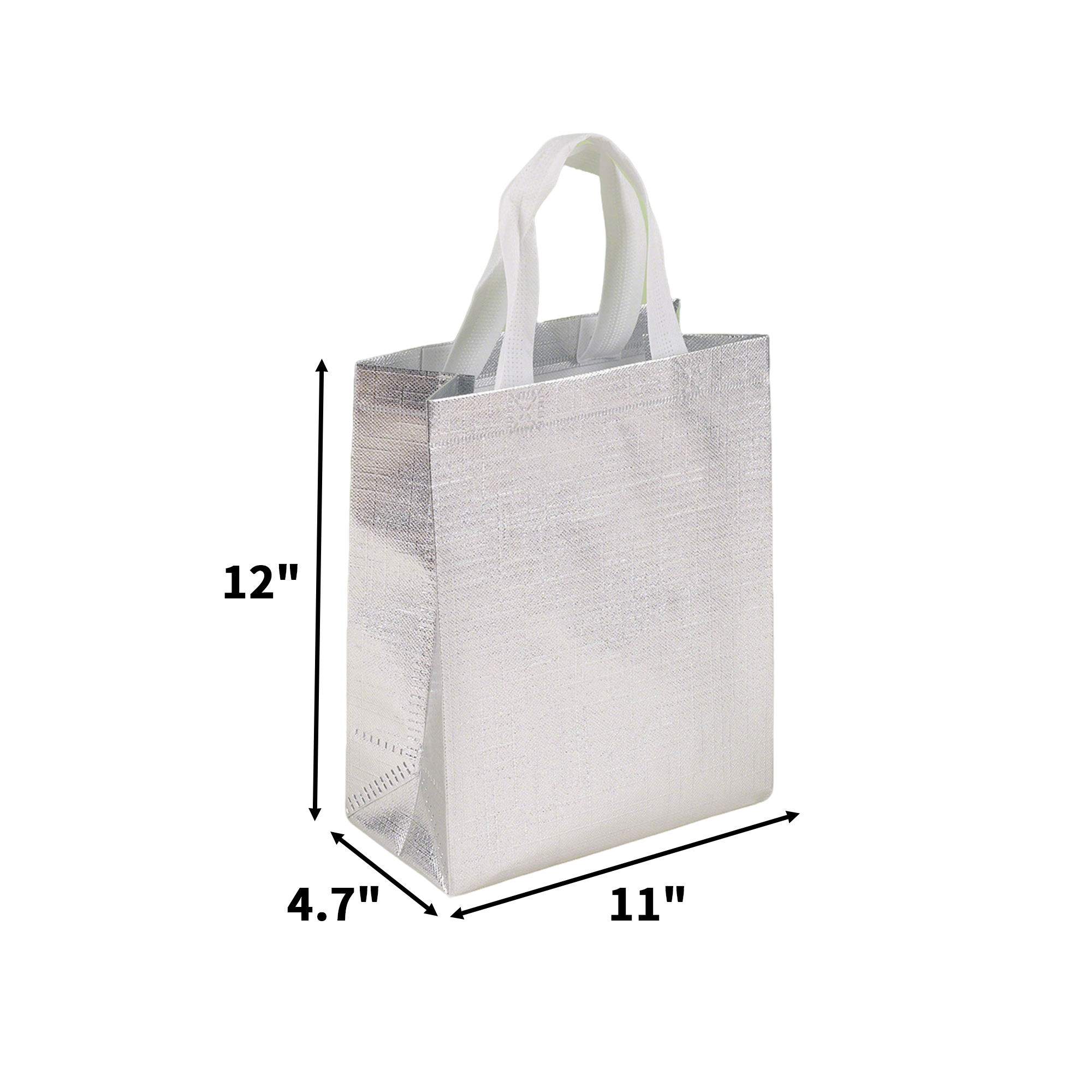 11" x 12" Glitter Tote With Film Coating 7