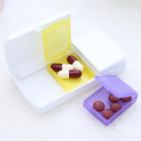 2 Compartment Pillbox with Pill Cutter 4