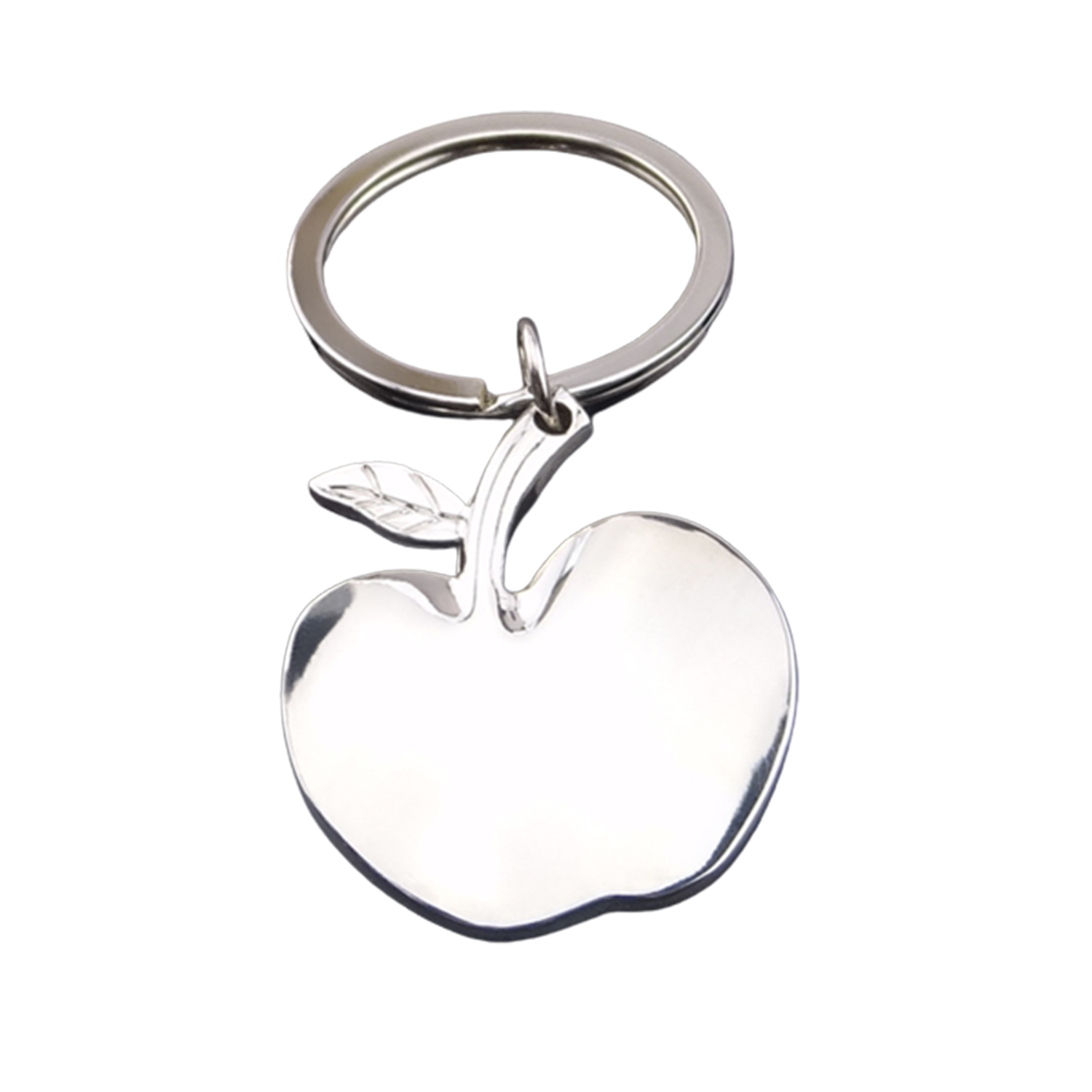 Apple Shape Metal Keychain 4