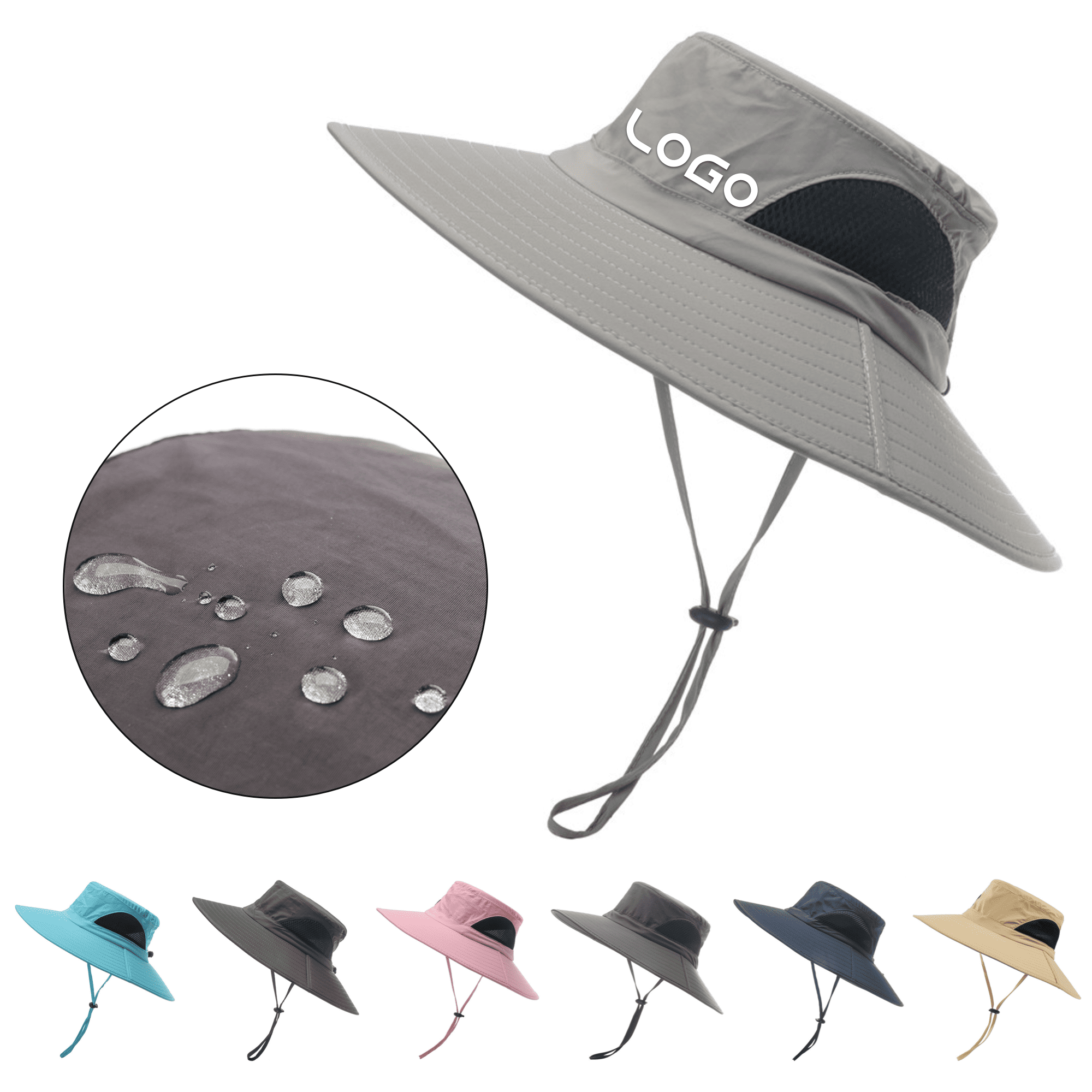 Custom Logo Quick-Dry Outdoor Bucket Hat 2