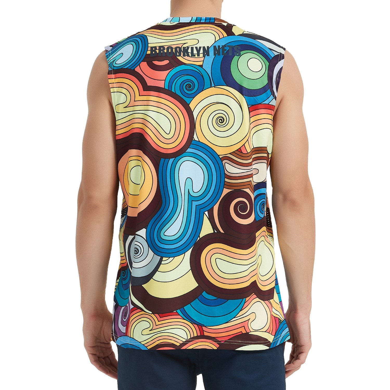 Unisex 180 GSM Poly Interlock V-neck Sublimation Tank Tops 6