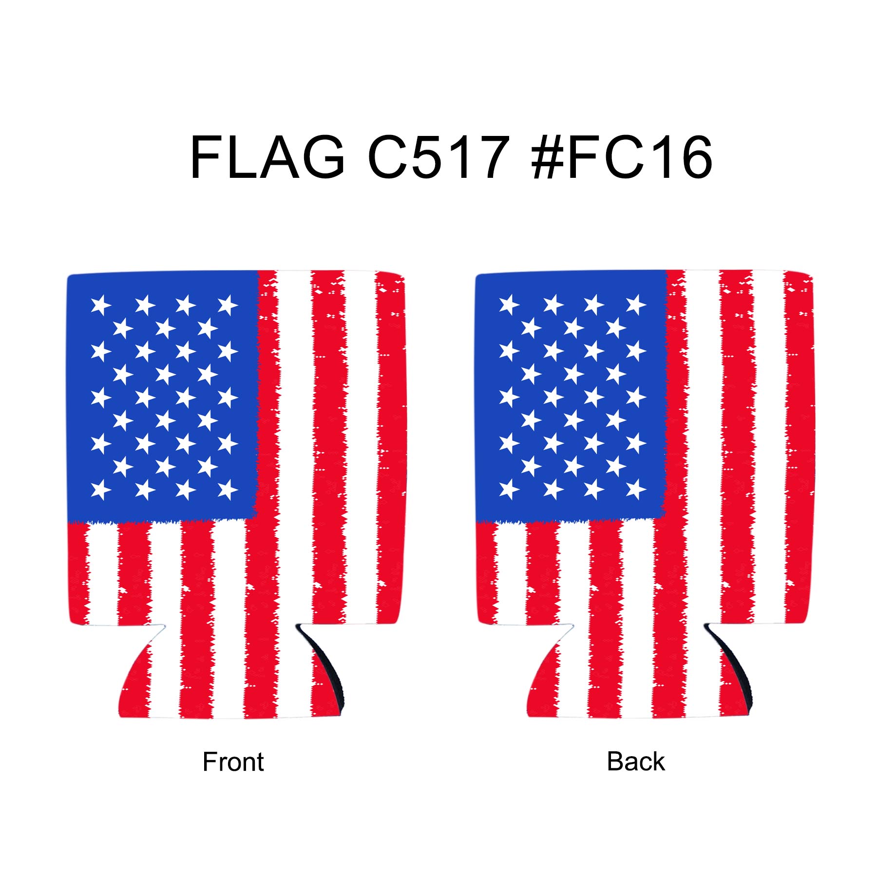 Free Shipping Flag Design Sublimated Collapsible Can Cooler 10