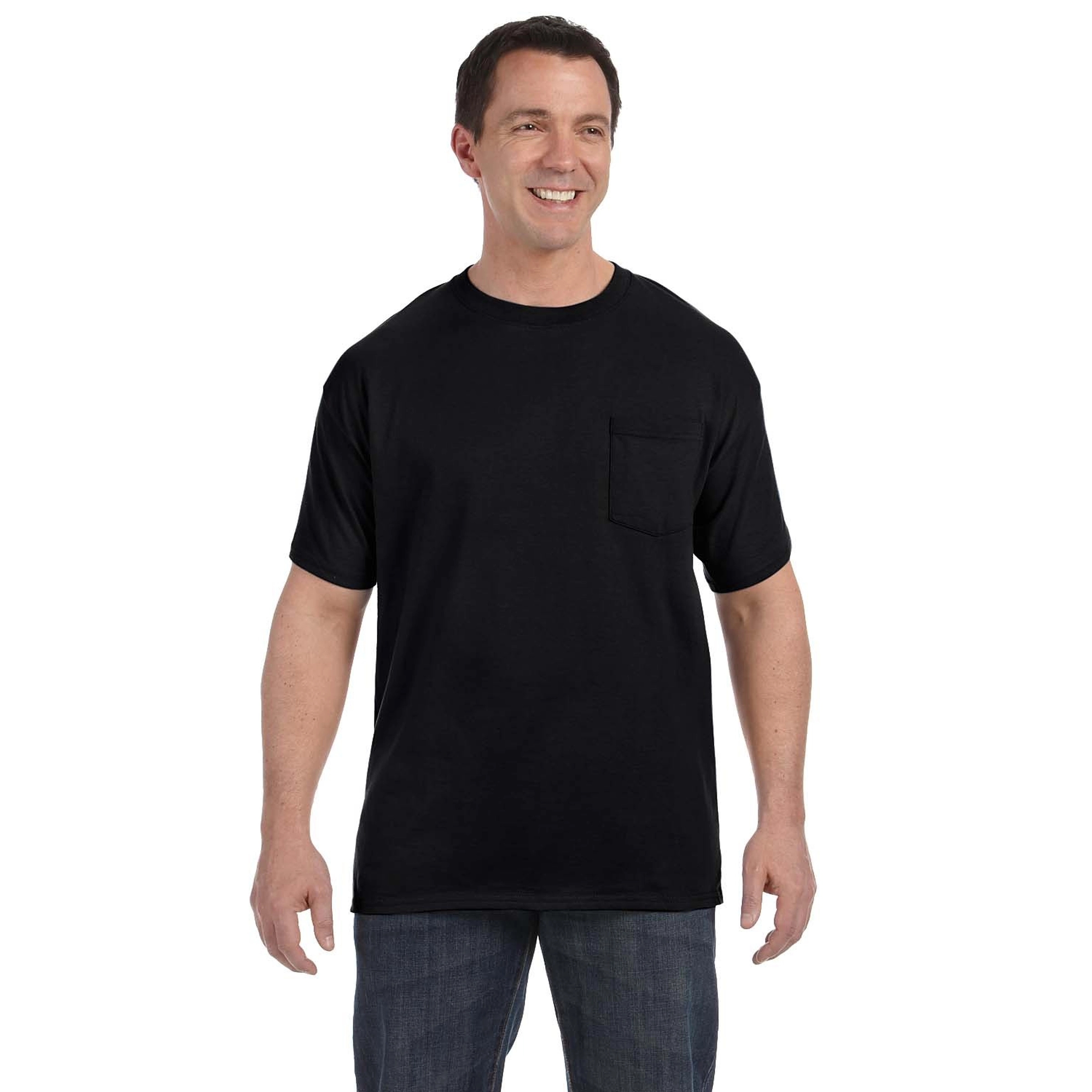 Hanes Men's 6.1 oz Tagless Pocket T-Shirt 5