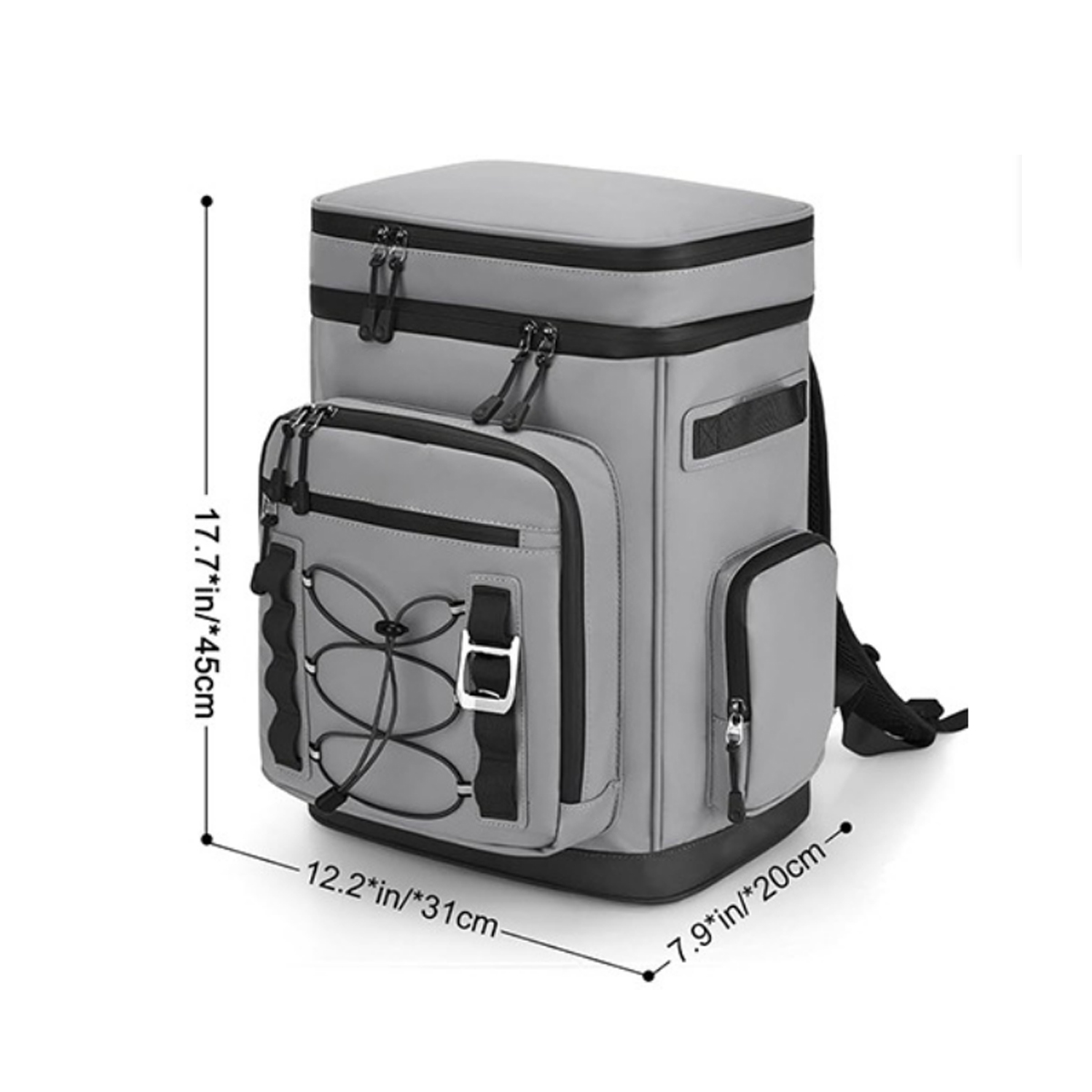 30L Waterproof Insulated Cooler Backpack W/ Multiple Pocket 4