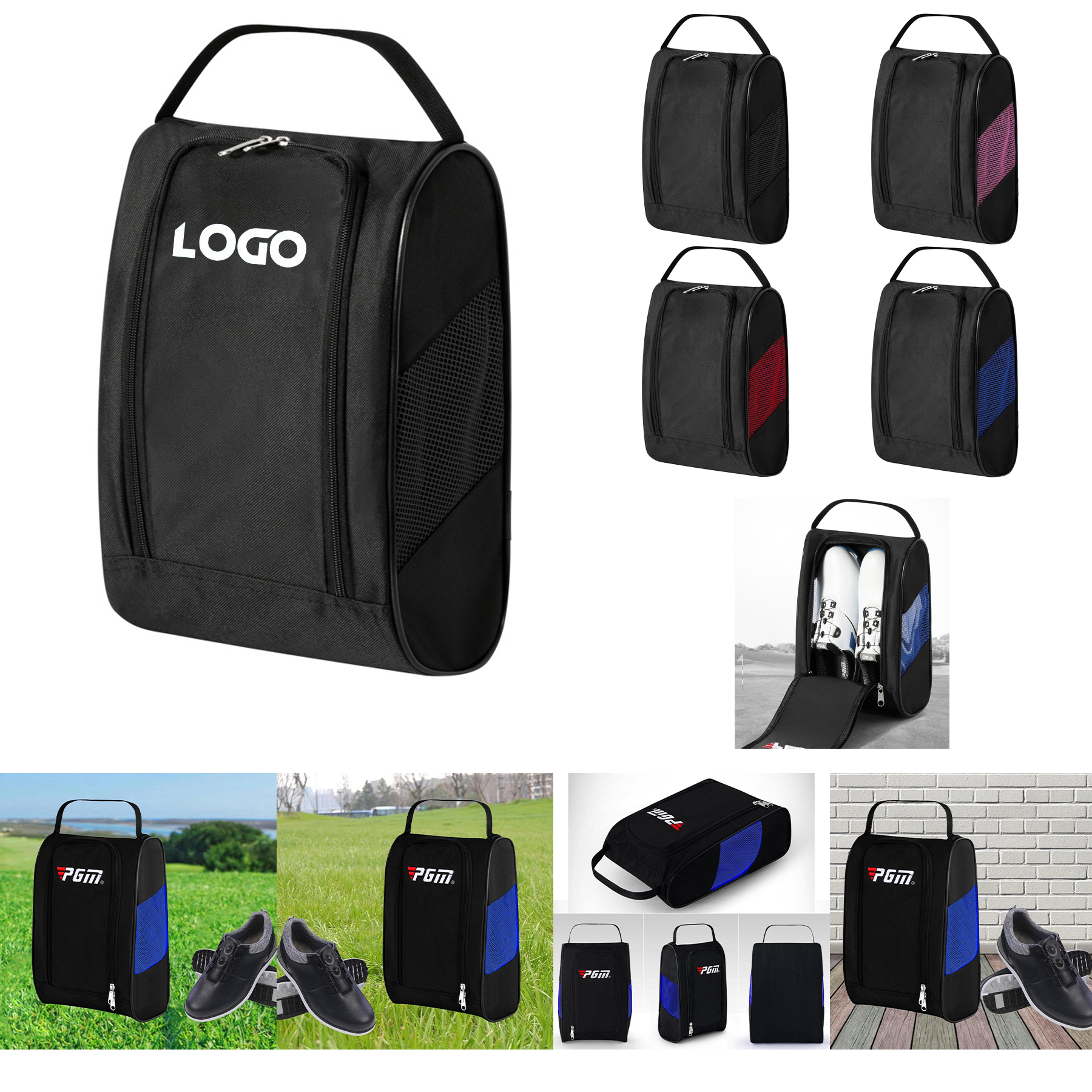 Stylish Shoe Carrier with Breathable Ventilation