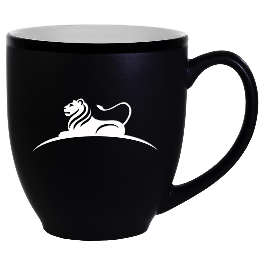 Hilo Bistro Two-Tone Matte Mug: White (16 Oz.) 3