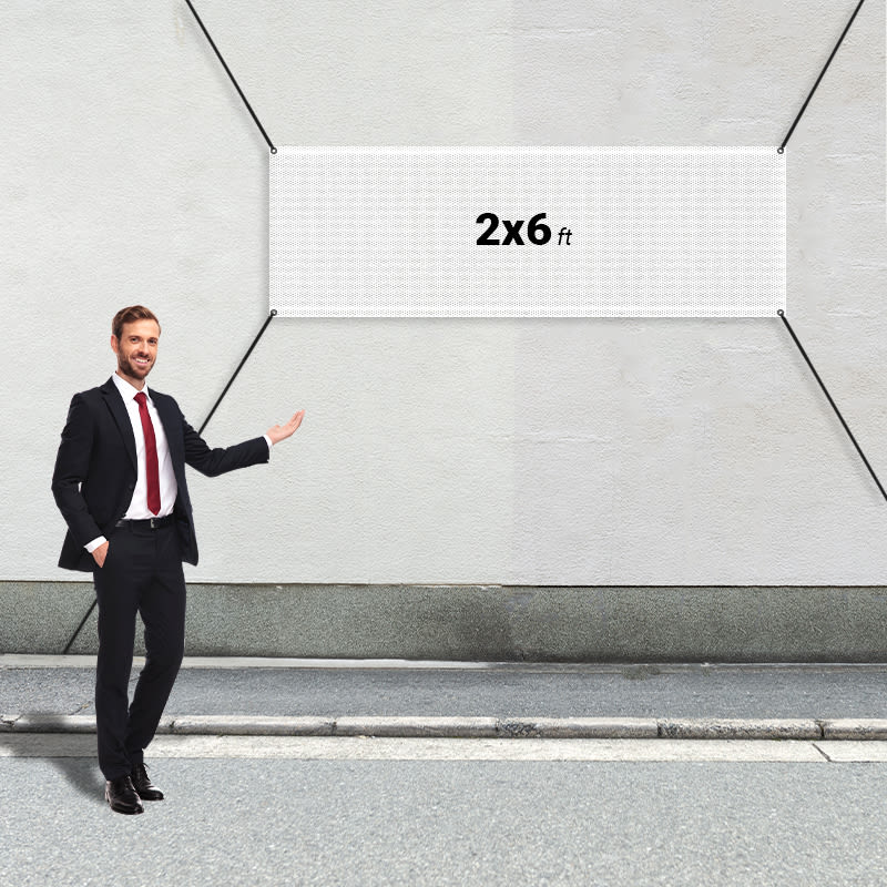 Custom 2' X 6' Mesh Banners 4