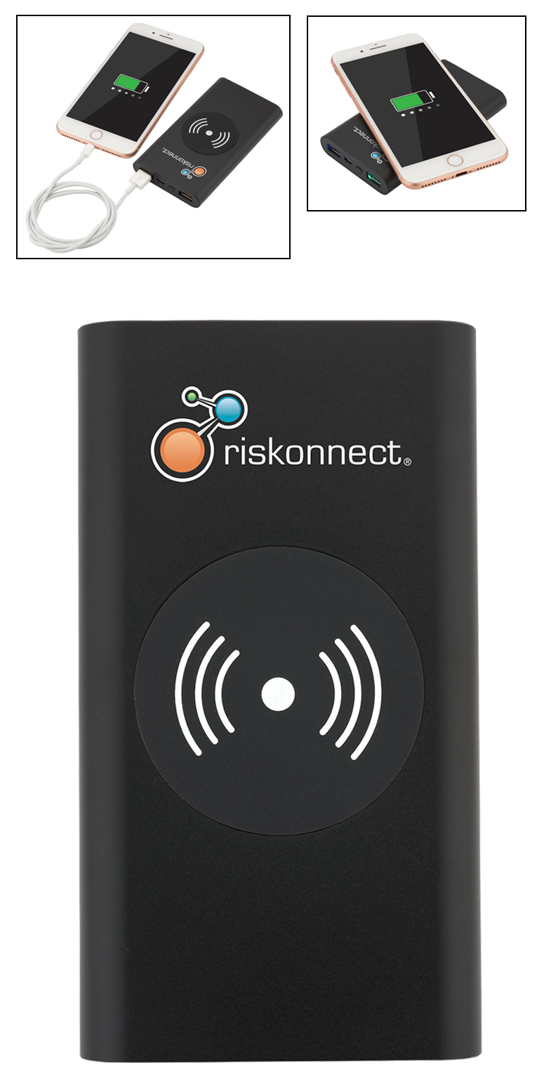 UL Cert Tri-Way Wireless & Power Bank 10,000mAh 6