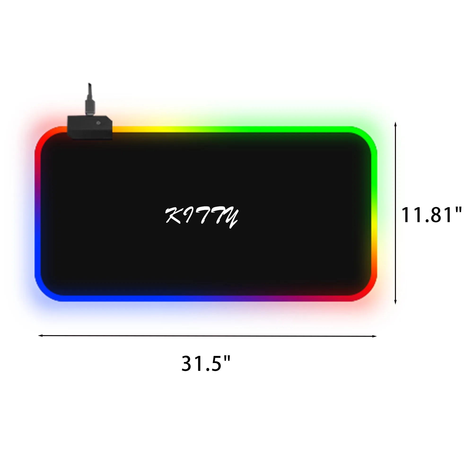 Led Glowing Colorful Rgb Rubber Desk Mat 5