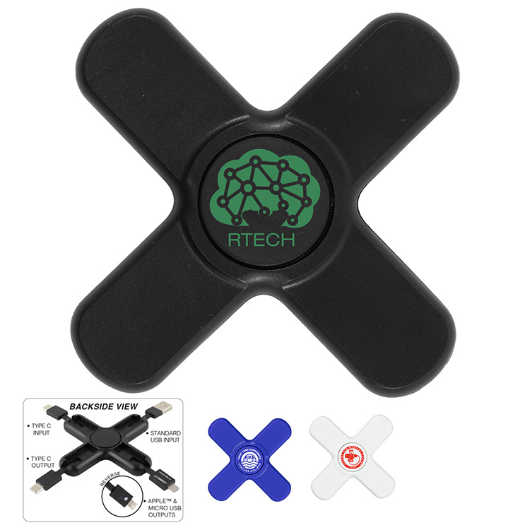 "PLAY & CHARGE 2.0" 5-in-1 Cell Phone Charging Cable Spinner 14