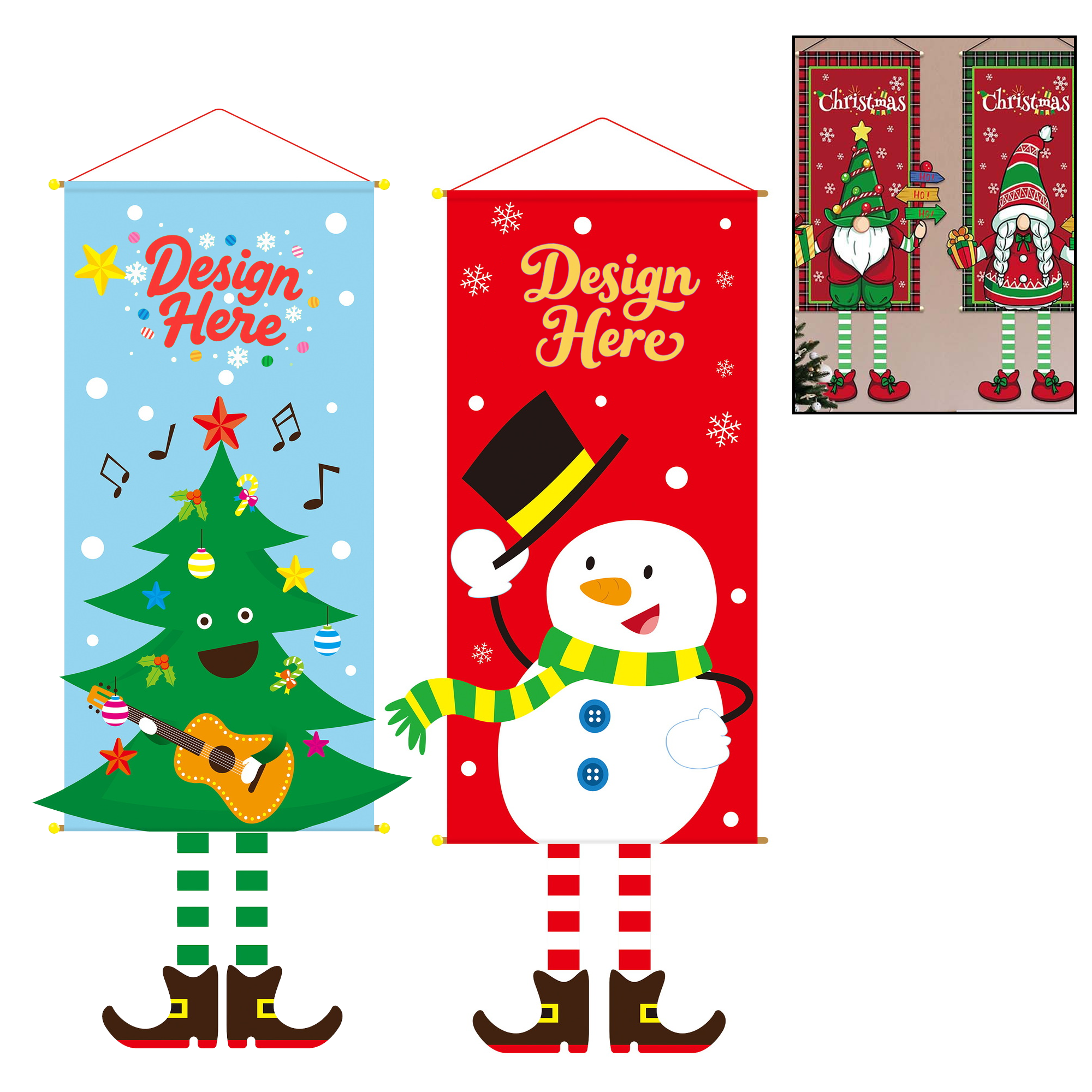 Custom Christmas Yard Flag Personalized Front Porch Decor 2