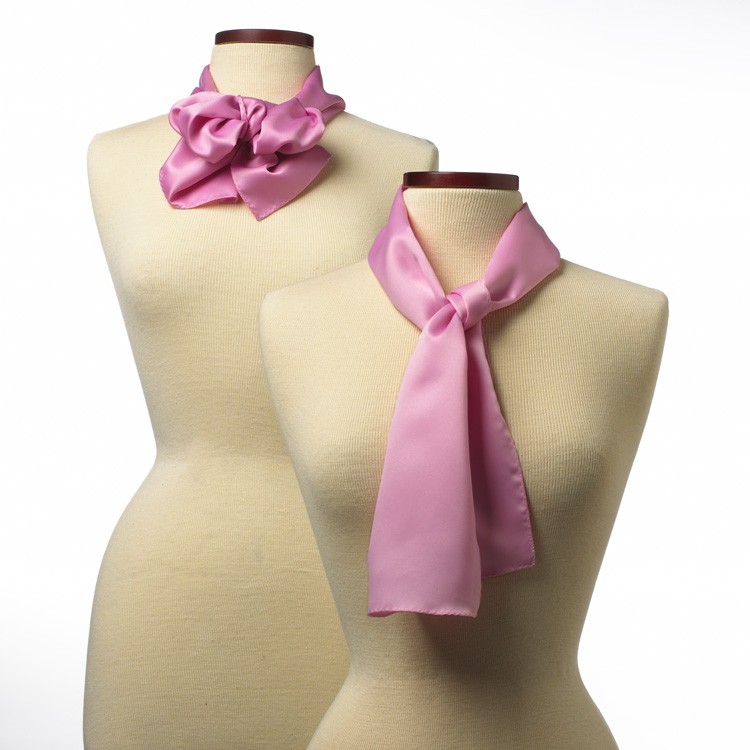 Pink Silk 10" x 54" Scarf 2