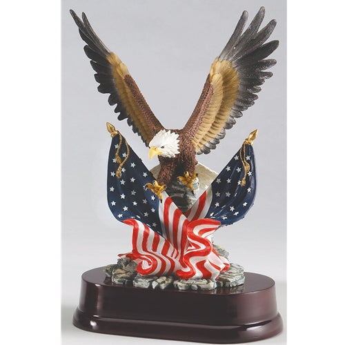 Eagle Award With Two American Flags 2