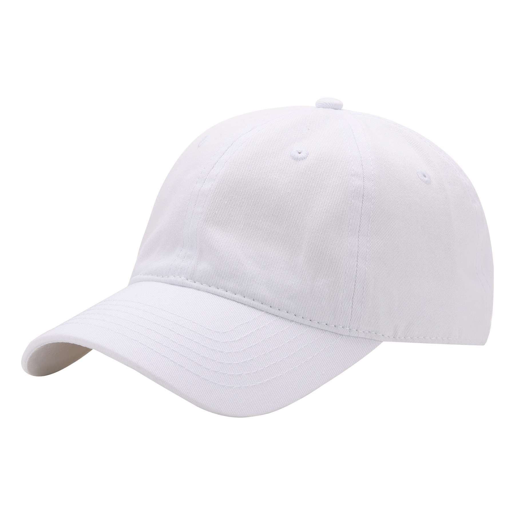 Cotton Washed Solid Color Soft Top Duckbill Cap 6
